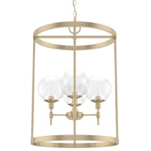 Xidane 4 Light 19" Wide Multi Light Pendant with Clear Glass Shade