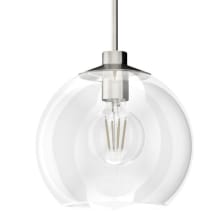 Xidane 12" Wide Pendant with Clear Glass Shade