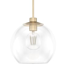 Xidane 14" Wide Pendant with Clear Glass Shade