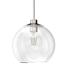Xidane 14" Wide Pendant with Clear Glass Shade