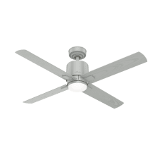 Visalia 52" 4 Blade Indoor / Outdoor LED Ceiling Fan with Remote Control