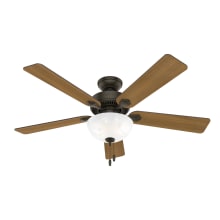 Swanson 52" Indoor Ceiling Fan with LED Light Kit - Bowl Shade