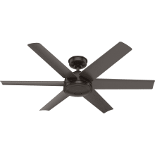 Jetty 52" 6 Blade Indoor / Outdoor LED Ceiling Fan with Wall Control