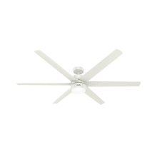 Solaria 72" 6 Blade Indoor / Outdoor LED Ceiling Fan with Wall Control