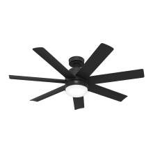 Brazos 52" 7 Blade Indoor / Outdoor LED Ceiling Fan with Frosted Glass Shade