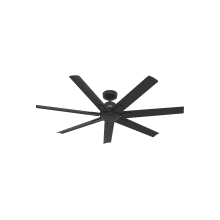 Downtown 60" 7 Blade Indoor / Outdoor Ceiling Fan with Wall Control