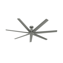 Downtown 72" 7 Blade Indoor / Outdoor Ceiling Fan with Wall Control