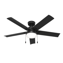 Sea Point 52" 5 Blade Indoor / Outdoor LED Ceiling Fan with Frosted Glass Shade