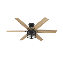 Houston 52" 6 Blade LED Indoor Ceiling Fan with Remote Control