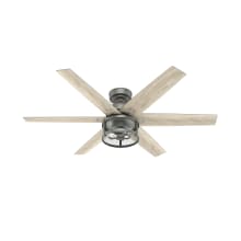 Houston 52" 6 Blade LED Indoor Ceiling Fan with Remote Control