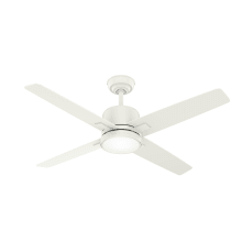 Axial 52" 4 Blade LED Indoor Ceiling Fan with Frosted Glass Shade