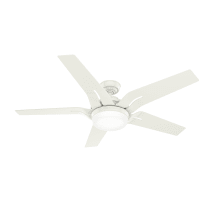 Correne 56" 5 Blade LED Indoor Ceiling Fan with Frosted Glass Shade
