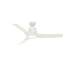Piston 52" 3 Blade Indoor / Outdoor LED Ceiling Fan with Frosted Glass Shade