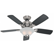 Caraway 44" Indoor Ceiling Fan - 5 Reversible Blades and LED Light Kit Included