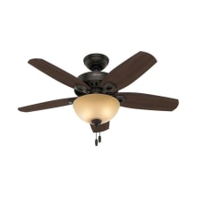 42" Indoor Ceiling Fan - 5 Reversible Blades and LED Light Kit Included