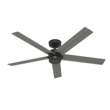 Burton 52" 5 Blade Indoor / Outdoor Ceiling Fan with Wall Control