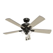 Crestfield 52" 5 Blade Indoor LED Ceiling Fan