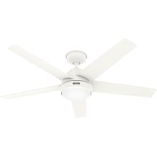 Skyflow 52" 5 Blade Indoor / Outdoor LED Ceiling Fan with Frosted Glass Shade