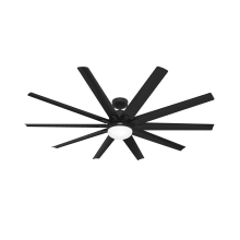 Overton 72" 10 Blade LED Indoor / Outdoor LED Ceiling Fan with Wall Control