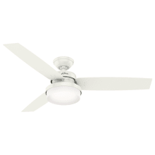 Sentinel 52" 3 Blade Indoor LED Ceiling Fan with Remote Control