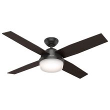 52" 4 Blade LED Outdoor Ceiling Fan with Light Kit and Remote Control Included