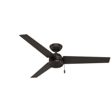 Cassius 52" 3 Blade Outdoor Ceiling Fan with Pull Chain Included