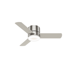 Minimus 44" Hugger Indoor Ceiling Fan - Remote Control and LED Light Kit Included