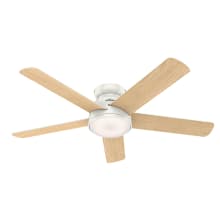 Romulus 54" Smart Home Hugger Indoor Ceiling Fan - Remote Control and LED Light Kit Included