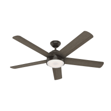 Romulus 60" 5 Blade Smart LED Indoor Ceiling Fan with Remote Control