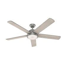 Romulus 60" 5 Blade Smart LED Indoor Ceiling Fan with Remote Control