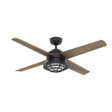 Seafarer 54" 4 Blade Indoor / Outdoor LED Ceiling Fan with Wall Control