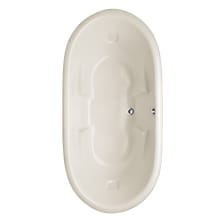 Aimee 72" Drop In Acrylic Soaking Tub with Center Drain, Drain Assembly, and Overflow