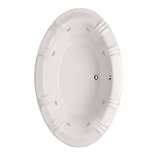 Alyssa 66" Drop In Acrylic Air / Whirlpool Tub with Center Drain, Drain Assembly, and Overflow
