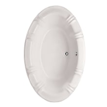 Alyssa 66" Drop In Acrylic Air Tub with Center Drain, Drain Assembly, and Overflow