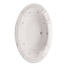 Alyssa 66" Drop In Acrylic Whirlpool Tub with Center Drain, Drain Assembly, and Overflow