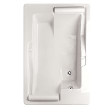 Ashley 60" Drop In Acrylic Soaking Tub with Center Drain, Drain Assembly, and Overflow