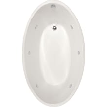 Carli 60" Drop In Acrylic Air / Whirlpool Tub with Reversible Drain, Drain Assembly, and Overflow