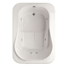 Cassi 60" Drop In Acrylic Air / Whirlpool Tub with Reversible Drain, Drain Assembly, and Overflow