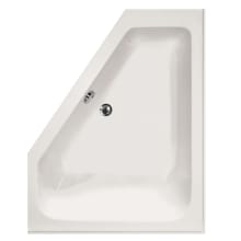 Courtney 60" Drop In Acrylic Air Tub with Left Drain, Drain Assembly, and Overflow