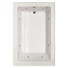 Emma 66" Drop In Acrylic Air / Whirlpool Tub with Reversible Drain, Drain Assembly, and Overflow