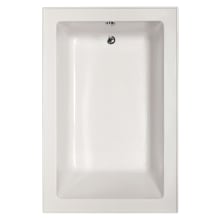Emma 66" Drop In Acrylic Soaking Tub with Reversible Drain, Drain Assembly, and Overflow