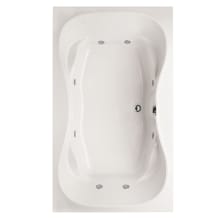 Evansport 60" Drop In Acrylic Air / Whirlpool Tub with Center Drain, Drain Assembly, and Overflow