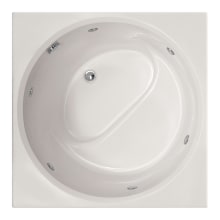Fuji 40" Drop In Gel Coat Air / Whirlpool Tub with Center Drain, Drain Assembly, and Overflow