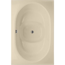 Fuji 60" Drop In Gel Coat Air Tub with Center Drain, Drain Assembly, and Overflow