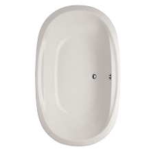 Galaxie 60" Drop In Acrylic Soaking Tub with Center Drain, Drain Assembly, and Overflow