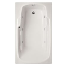 Isabella 60" Drop In Acrylic Air / Whirlpool Tub with Reversible Drain, Drain Assembly, and Overflow