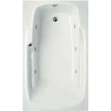 Drop In or Undermount Acrylic Air Tub with Drain