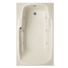 Isabella 72" Drop In Acrylic Air / Whirlpool Tub with Reversible Drain, Drain Assembly, and Overflow