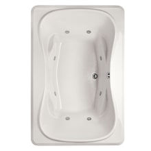 Jennifer 72" Drop In Acrylic Air / Whirlpool Tub with Center Drain, Drain Assembly, and Overflow