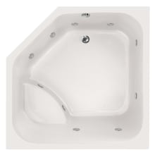 Katarina 69" Drop In Acrylic Air / Whirlpool Tub with Center Drain, Drain Assembly, and Overflow